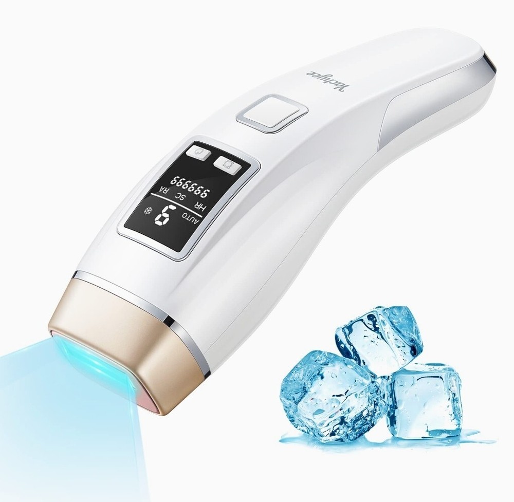 Yachyee BEAUTIFUL Cooling Ice IPL Hair Remover System Device Goggles Face Body