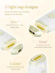 IPL Laser Hair Removal, 999,999 Flashes, 5 Levels 2 Modes 2 Caps – Free Shipping