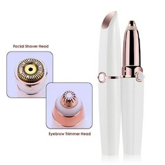 Abhiya’s Facial Hair Remover & Eyebrow Trimmer – 2 in 1 5 peice SET, White