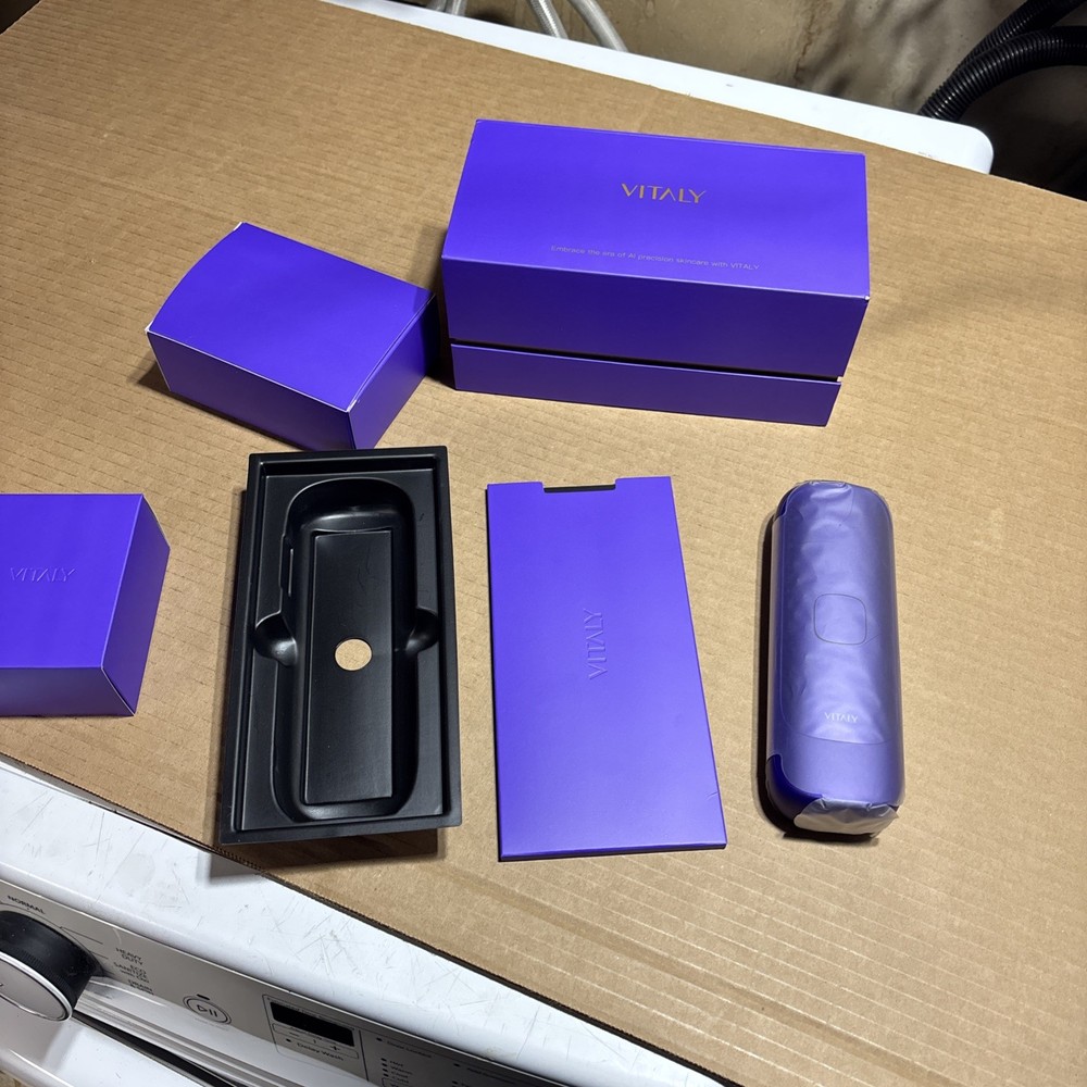 IPL Laser Hair Removal Device w/ Ice Cooling – Painless Full Body, Purple Vitaly