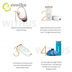 Eosika SIPL-1000S Self Home Care Self IPL Laser Hair Removal 1000K Flashes 220V