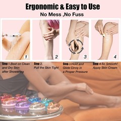 Crystal Hair Eraser – Nano Glass Hair Removal Device, Painless Exfoliator for Si