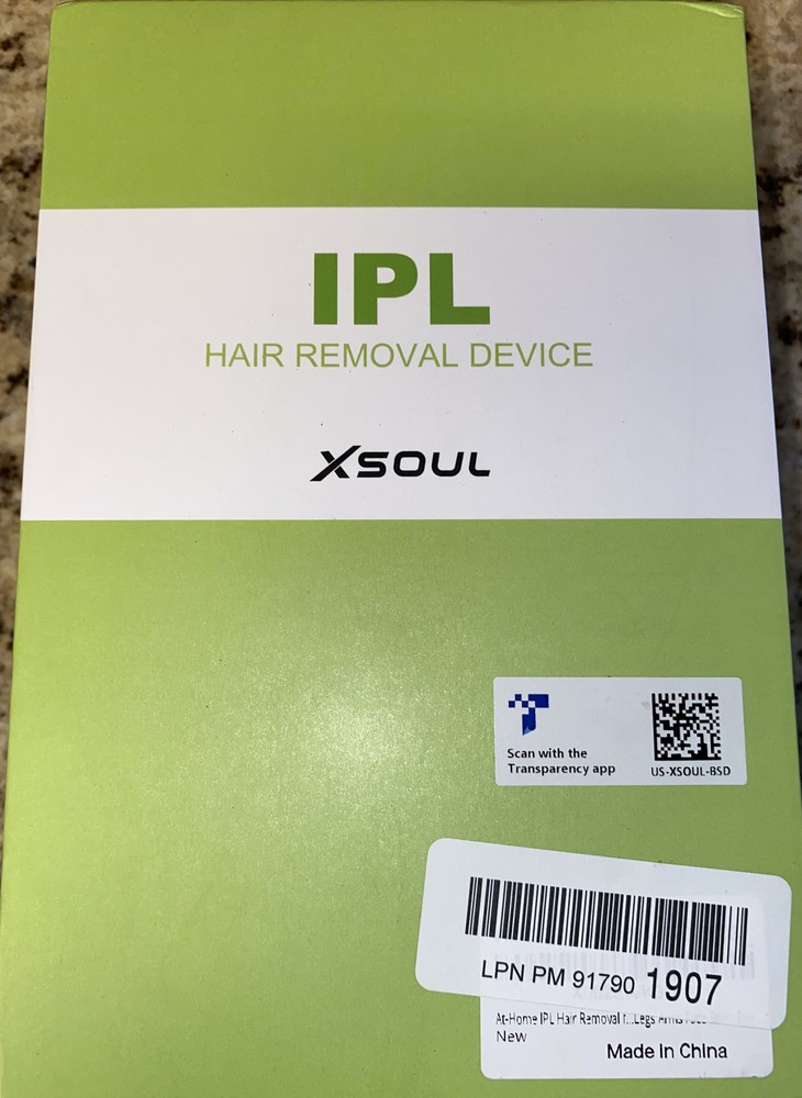 Xsoul IPL Hair Removal Device 500,000 Flashes Count No Pain