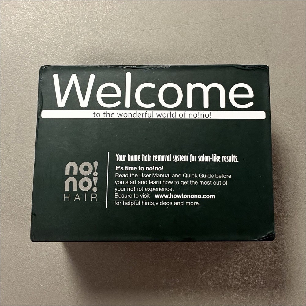 no!no! CordlessElectric Laser Hair Removal Device Kit w/ Case, Charger & Manuals