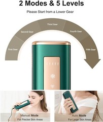 Sapyro IPL Hair Removal Device with Ice-Cooling Technology For woman and man