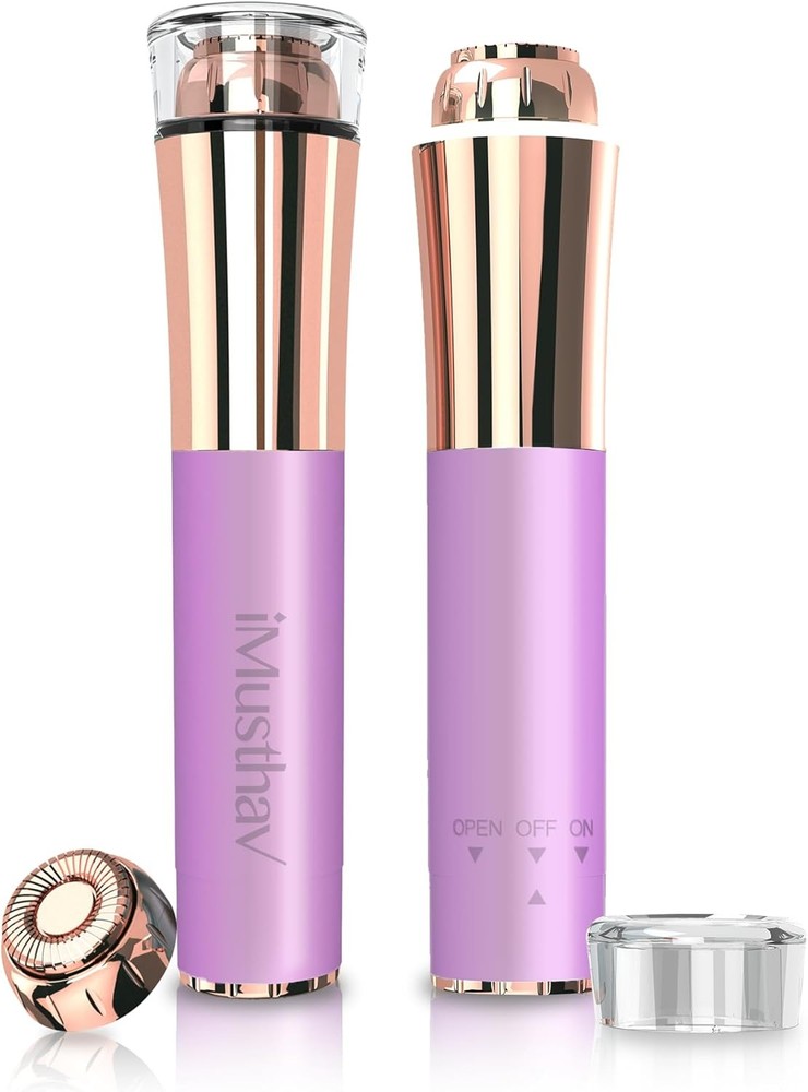 Portable Facial Hair Remover for Women – Painless, Fast & Mini, Amethyst