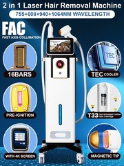2IN1 4000W Diode Pico Laser Ice Painless Hair & Tattoo Removal Salon Machine