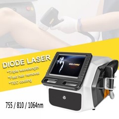 755/810/1064nm Diode Laser Ice Permanent Hair Removal Machine Skin Whitening