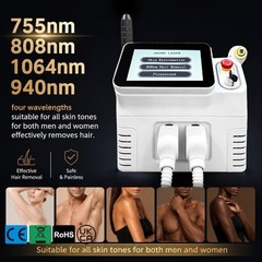 2-in-1 Diode Skin Care Machine 4 Wavelength Ice Cooling Salon Massage Equipment
