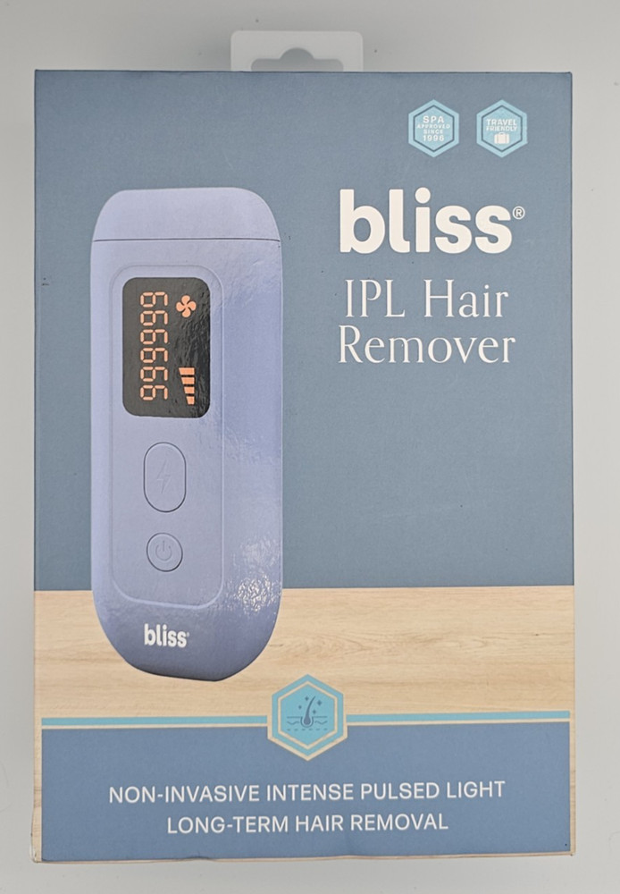 Bliss IPL Hair Remover Contact Sensor, Manual/Automatic Mode 5 Energy Levels NEW