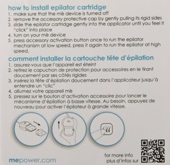 me smooth Epilator Attachment Hair Removal Device Cartridge – NEW