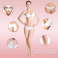 Chengu 62 Piece Crystal Legs and Facial Hair Removal Kit for Women- 2 Sizes…