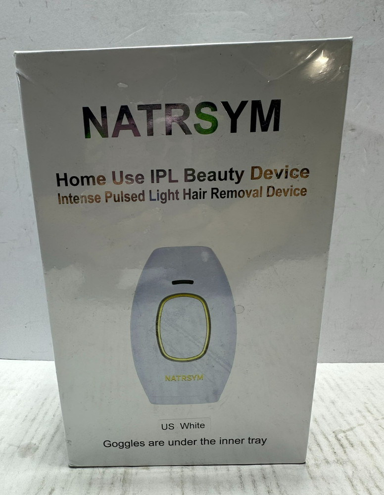 NATRSYM IPL Hair Removal Device Home Use Intense Pulsed Light System White