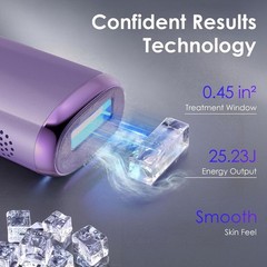 IPL Hair Removal Device 25J Sapphire Ice Cooling Painless Full Body Skin Sensor