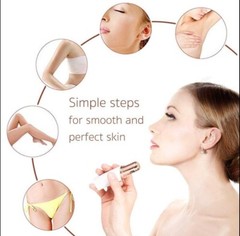Hair Removal Device, Facial Hair Removal Women and men gold with 4 x head