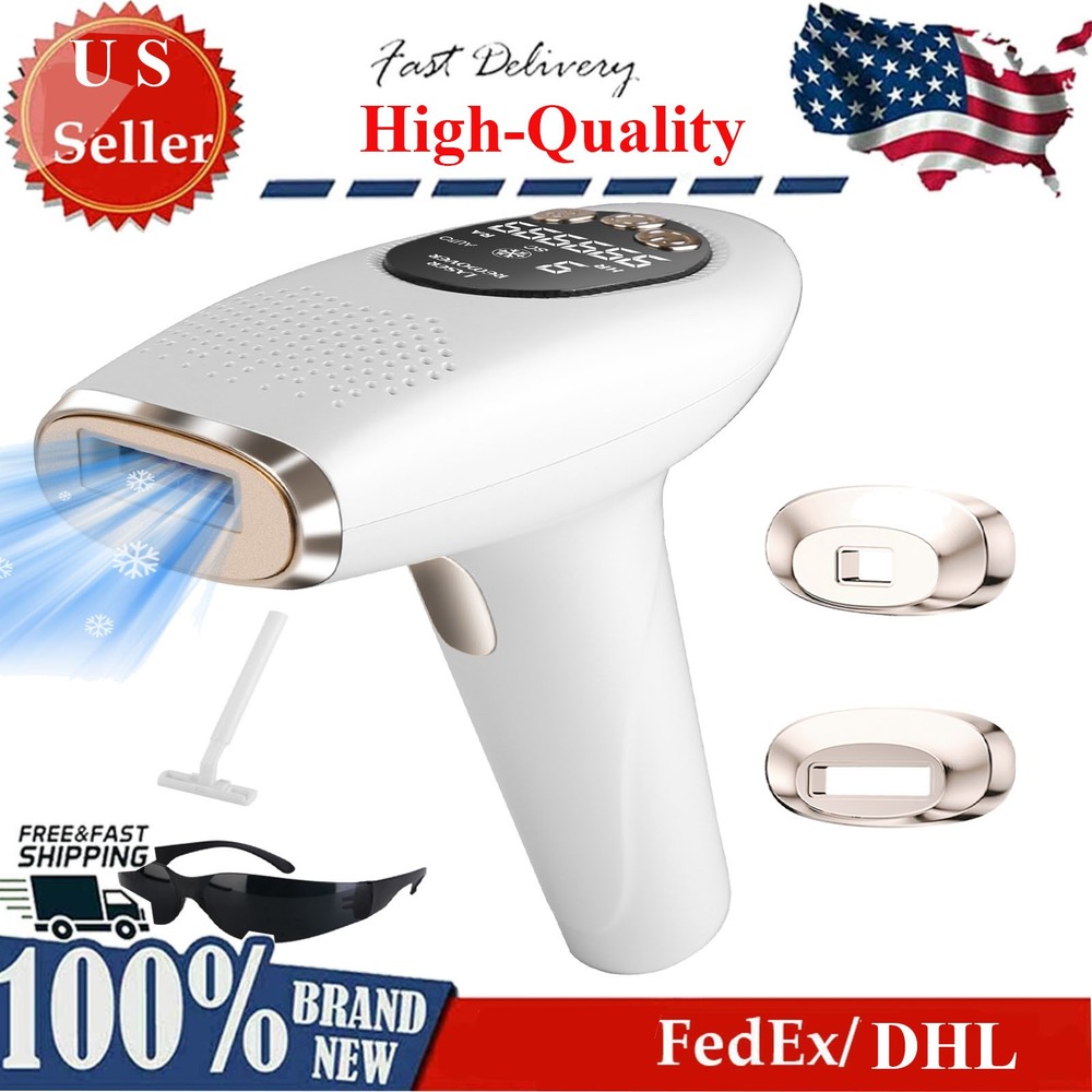 3 In1 Ice Cooling Laser Hair Removal Painless Permanent At-Home IPL Hair Removal