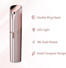 Facial Hair Removal for Women, Electric Painless Facial Hair Remover for Face, L