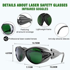 Laser Hair Removal Glasses, Laser Safety Glasses, IPL 200-2000nm for Laser Ha…