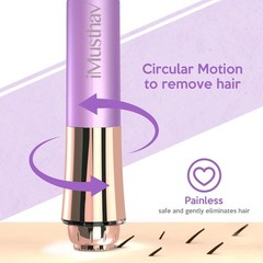 Portable Facial Hair Remover for Women – Painless, Fast & Mini, Amethyst