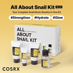 COSRX All About Snail Mucin Korean Skin Care Set, Mini Travel 4 Piece Set