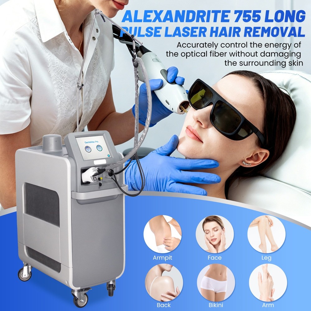 755/1064nm Alexandrite Long-Pulse Fiber Semiconductor Laser Hair Removal Machine