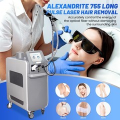 755/1064nm Alexandrite Long-Pulse Fiber Semiconductor Laser Hair Removal Machine