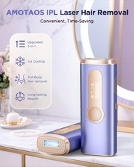 Painless IPL Laser Hair Removal Device with Cooling System for Men and Women