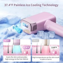 MLAY 17J High Energy IPL Hair Removal Device w/ Ice Cooling System Purple