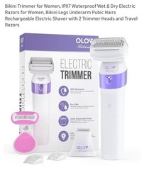 Bikini Trimmer for Women, IPX7 Waterproof Wet & Dry Razors for Women