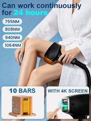 Diode Laser+Picolaser 10Bars FAC 5000W Hair Removal Machine 755/808/940/1064