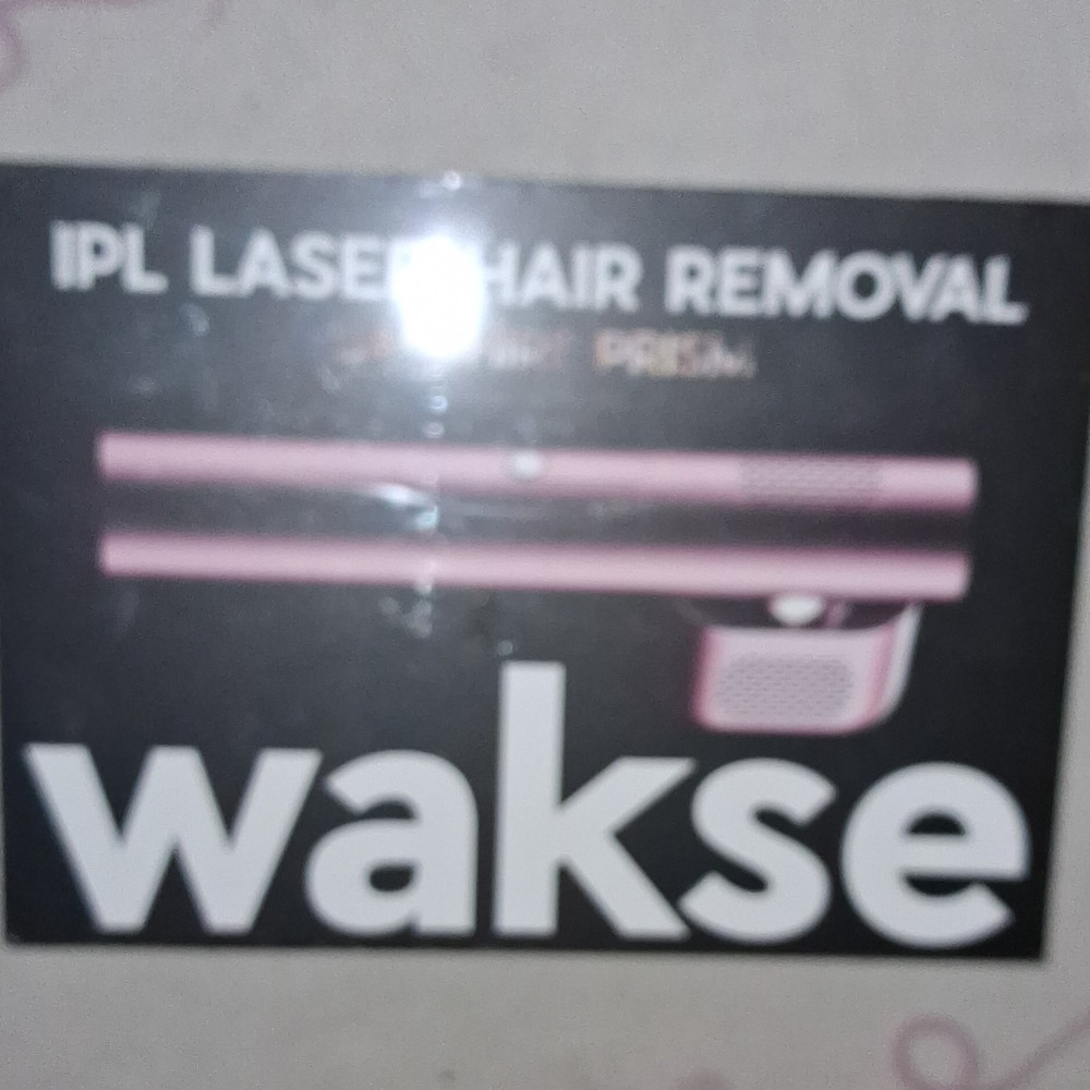 wakse IPL Hair Removal Device Pink for Body, Legs, Arms, Underarms, Bikini