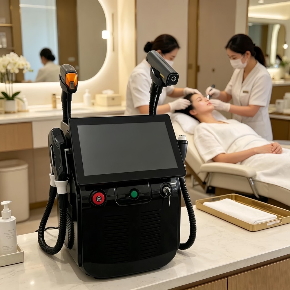 4IN1 Laser Beauty Machine Hair Removal Tattoo Removal Skin Care Salon Device