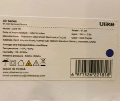 ULIKE AIR Purple U106 PR Laser Hair Removal Permanent IPL Device NEW & SEALED!