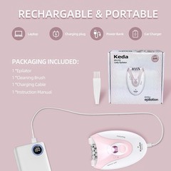 Epilators for Women Face with 2 Speeds Glabrouse Skin Epilator Pink