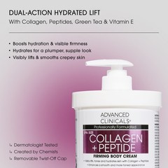 Advanced 2 Count, Collagen Peptides Cream + Hyaluronic Acid Set