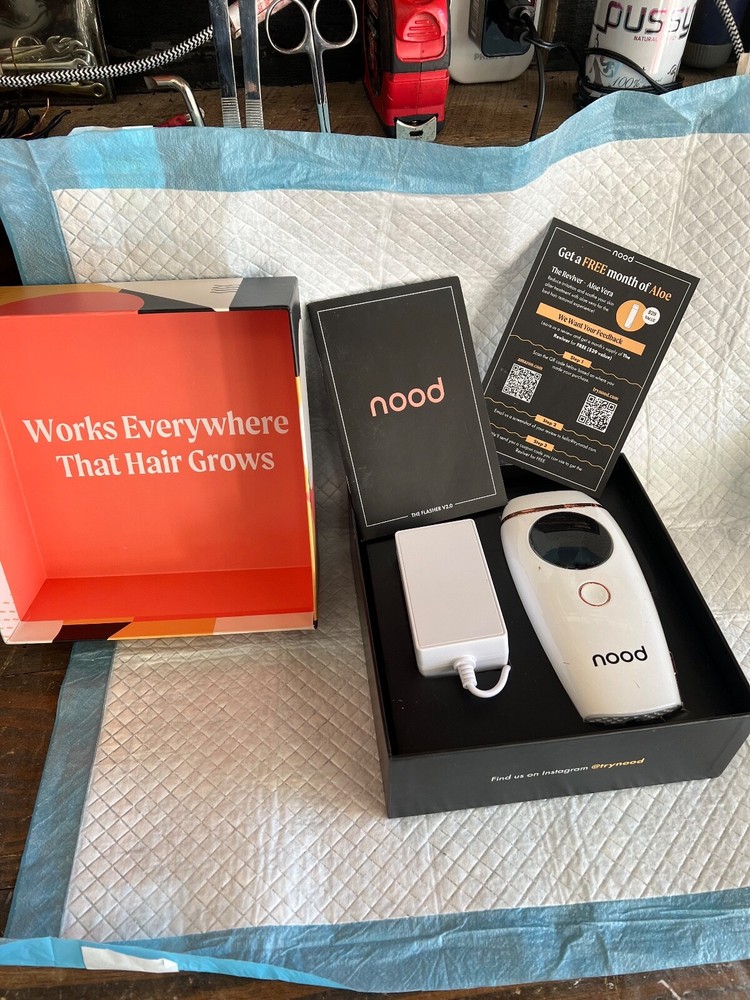 NOOD THE FLASHER 2.0 IPL HAIR REDUCTION DEVICE | KCA423 | WHITE | NEW OPEN BOX