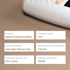 IPL Hair Removal Device for Women & Men, Permanent Hair Reduction System