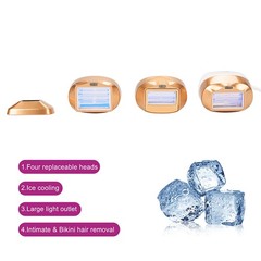 IPL Permanent Hair Removal 40J 530-1200nm 3 Attachments 10 Levels Home Use