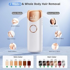Painless IPL Laser Hair Removal Device with 5℃ Ice Cooling, 3-in-1 Hair Remover