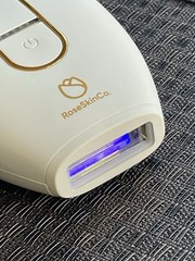 RoseSkinCo Lumi permanent hair removal device IPL WHITE GOLD