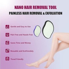 Crystal Hair Eraser Painless Hair Removal with Epilator, Gemstone Blue Free Ship