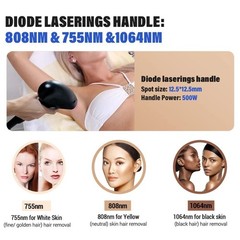 Professional 2 In 1 Diode Laser Hair Removal Machine Picosecond Tattoo Removal