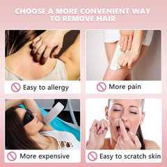 Chengu 62 Piece Crystal Legs and Facial Hair Removal Kit for Women- 2 Sizes Smoo