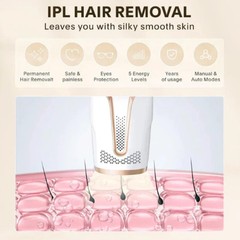 IPL Hair Removal Device 999999 Flashes – Permanent Hair Remover for Women & Men