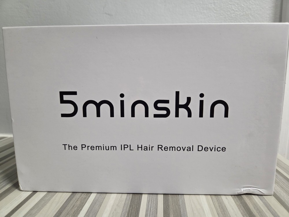5minskin IPL Hair Removal Device, White/Gold, Corded Electric