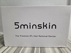 5minskin IPL Hair Removal Device, White/Gold, Corded Electric