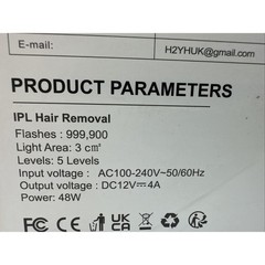 IPL Hair Removal Device Ice Cooling Full Body Lifetime Use {Shelf70}
