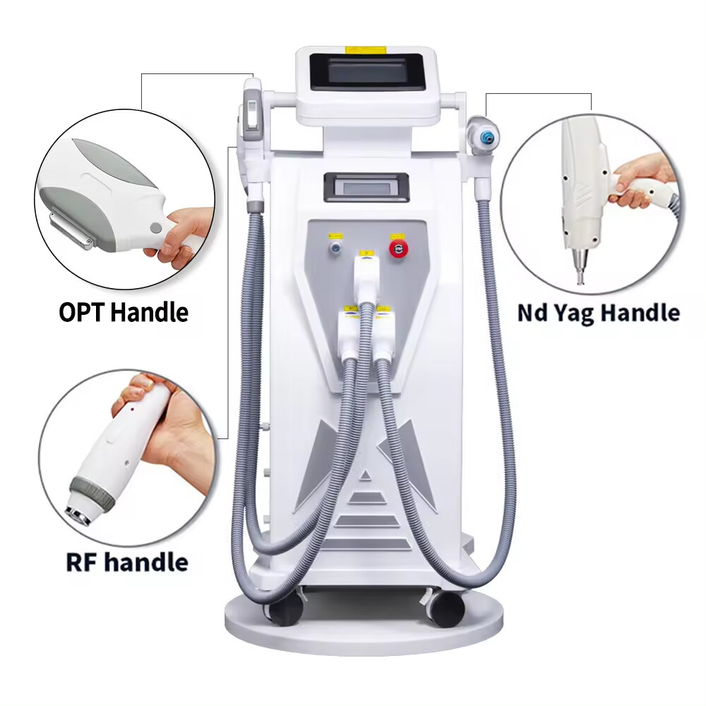 Nd Yag IPL OPT Laser Hair Removal Tattoo Machine RF Skin Rejuvenation Beauty Spa