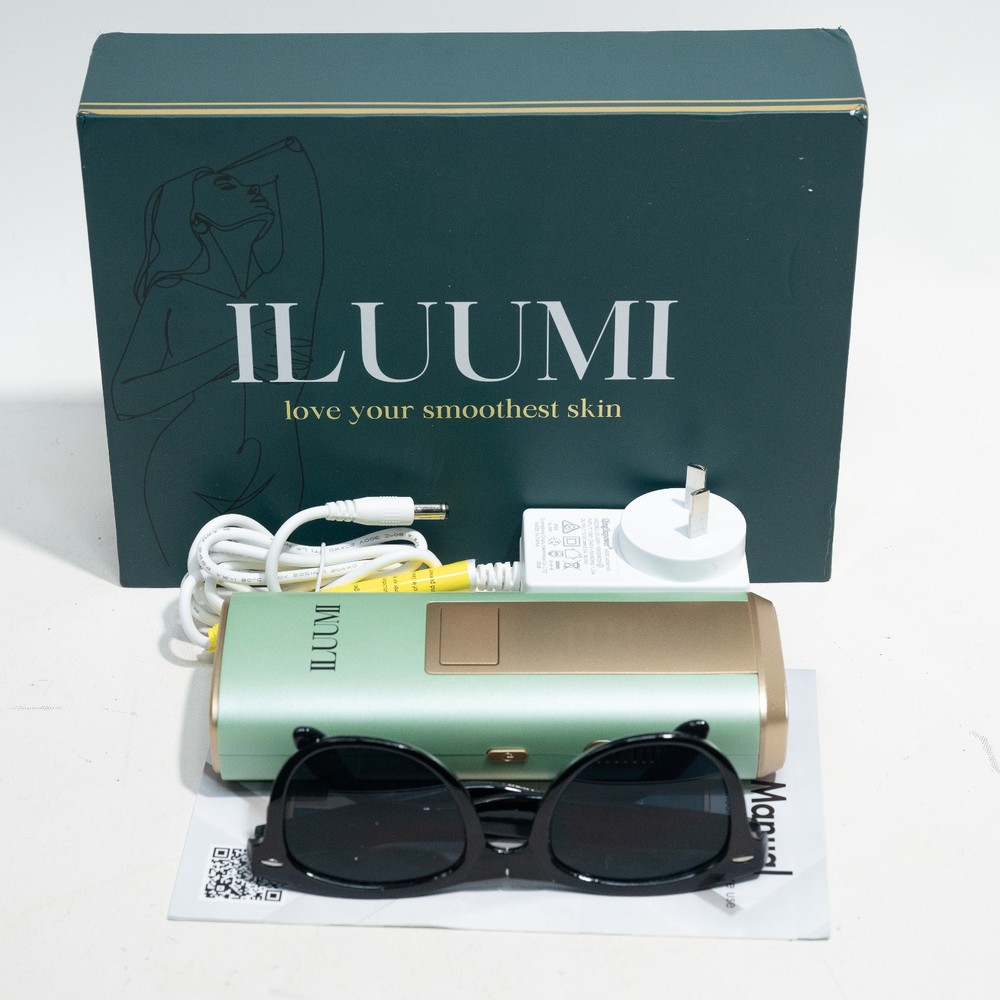 ILUUMI IPL Hair Removal Device for Face & Body Hair Reduction – Excellent Cond!
