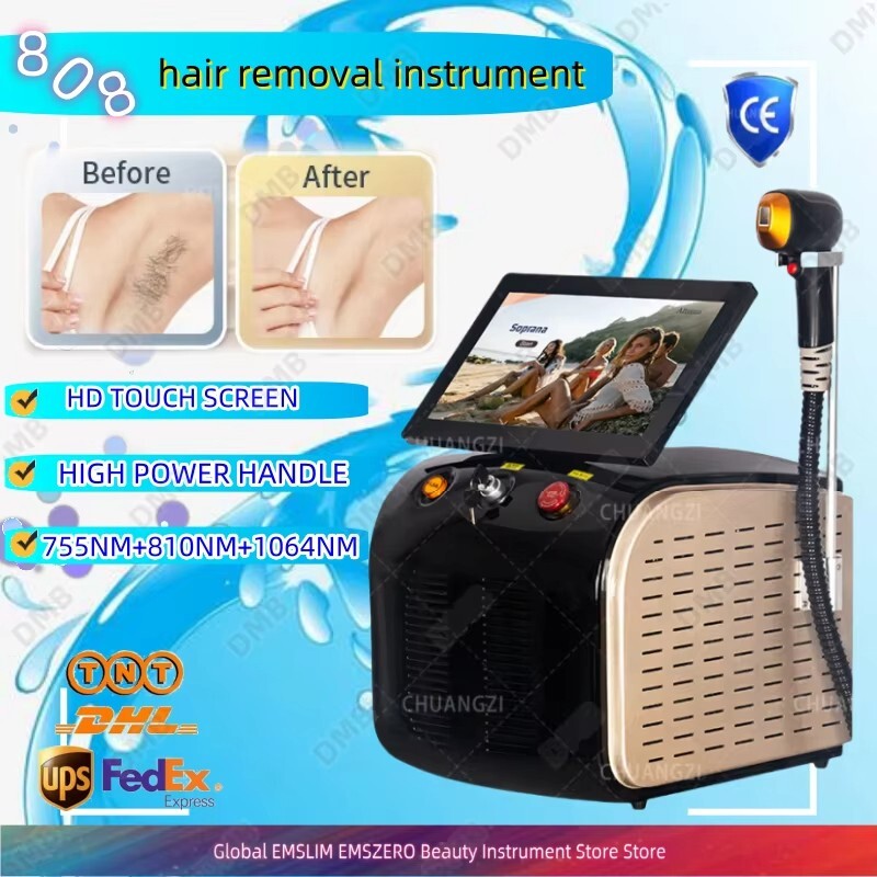 Ice Titanium 755 808 1064nm Permanent Painless Diode Laser hair removal Machine